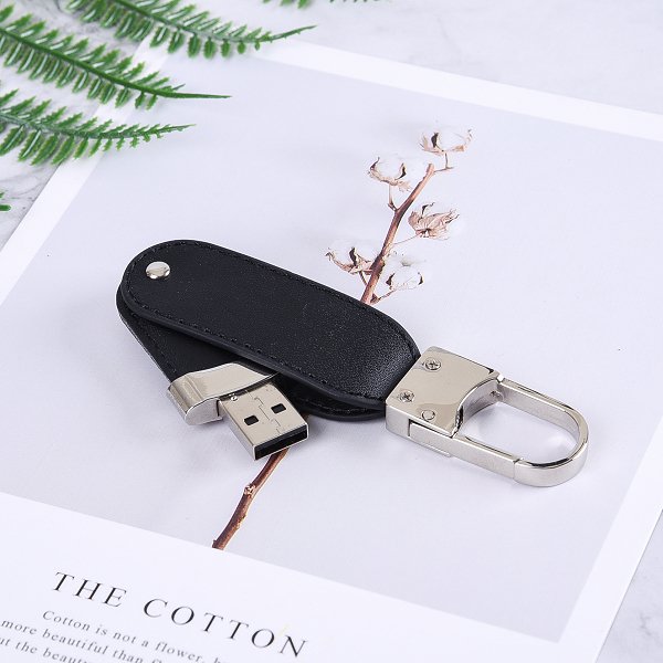 皮製隨身碟-鑰匙圈禮贈品USB-金屬環皮革材質隨身碟-客製隨身碟容量-採購訂製印刷推薦禮品_9